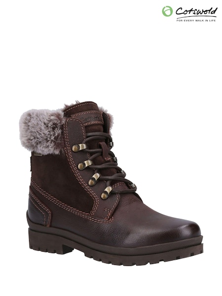 Cotswolds Evenlode Ankle Brown Boots (AD1433) | £80