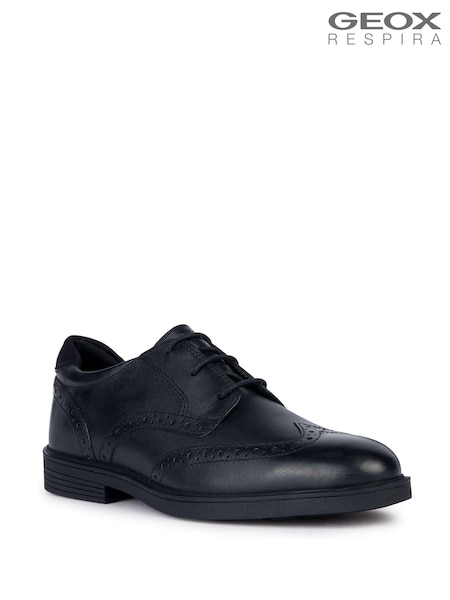 Geox J Zheeno Black Shoes (AD1475) | £72