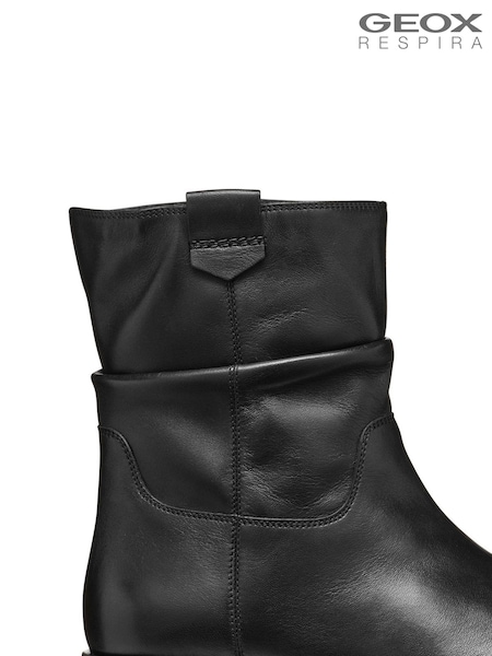 Geox D Rawelle Ankle Black Boots (AD1522) | £130