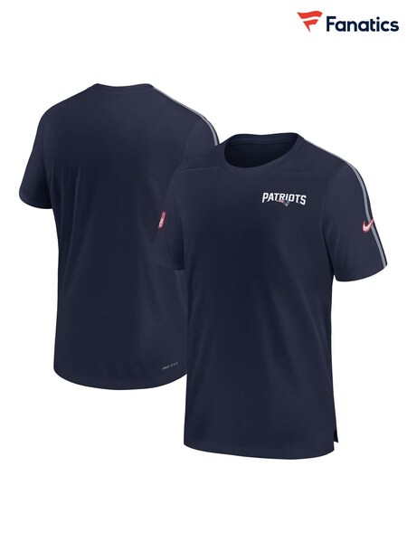 Fanatics Blue NFL New England Patriots Dri-FIT Coach Top (AD1572) | £45