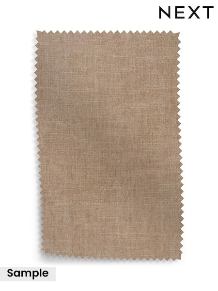 Mid Camel Beige Luxe Chenille Upholstery Swatch (AD1667) | £0