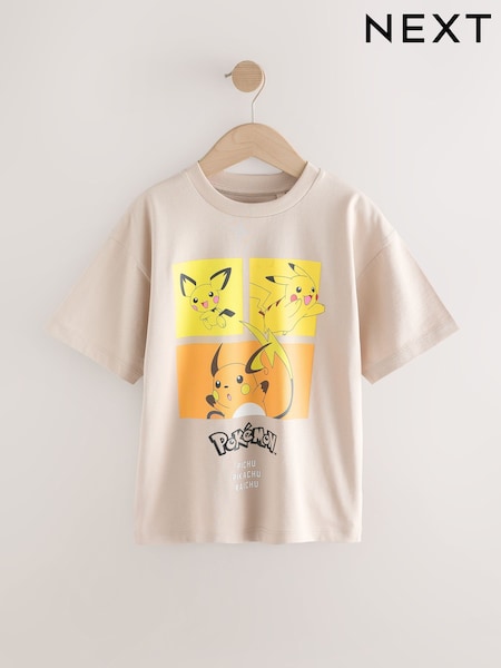 Stone Pokémon License Short Sleeve T-Shirt (4-16yrs) (AD1675) | £10 - £13