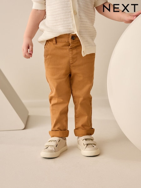 Soft Orange Stretch Chinos Trousers (3mths-7yrs) (AD1829) | £10.50 - £12.50