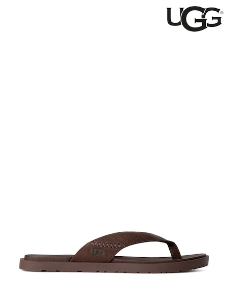 UGG Brown Seaside II Slide Sandals (AD1931) | £80