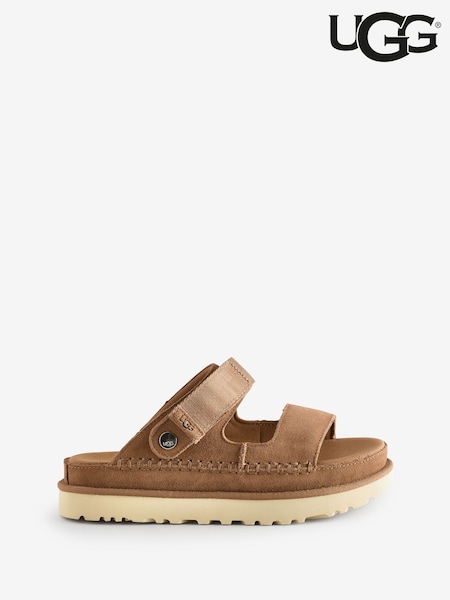 UGG Brown Goldenstar Glide Sandals (AD1936) | £110