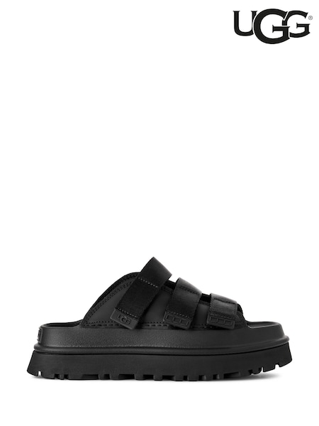 UGG Black Goldenglow Slides Sandals (AD1953) | £80