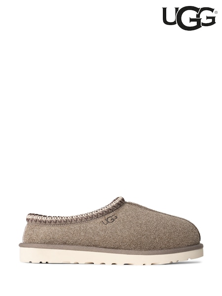 UGG Grey Tasman Shaggy Suede Slippers (AD1955) | £105