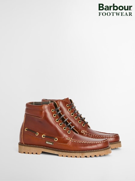 Barbour® Tan Brown Tiller Moccasin Boots (AD2002) | £135