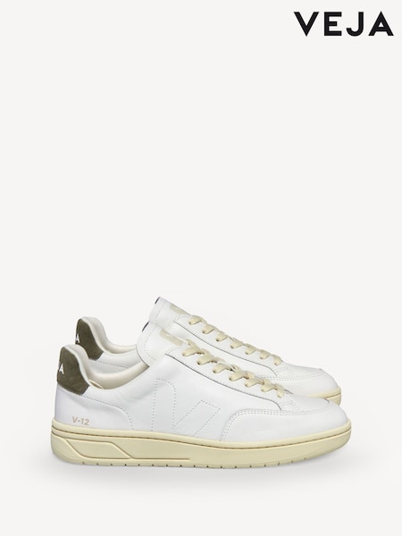 Veja V-12 White Trainers (AD2290) | £150