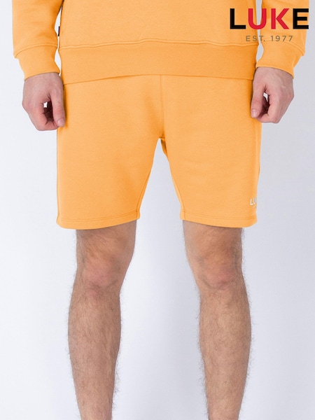 Luke 1977 Orange Staggering Nectarine Shorts (AD2397) | £45