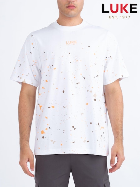 Luke 1977 St Kitts Nectarine 100% Cotton T-Shirt (AD2401) | £45