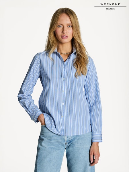 Weekend MaxMara Blue Bahamas Shirt (AD2533) | £190