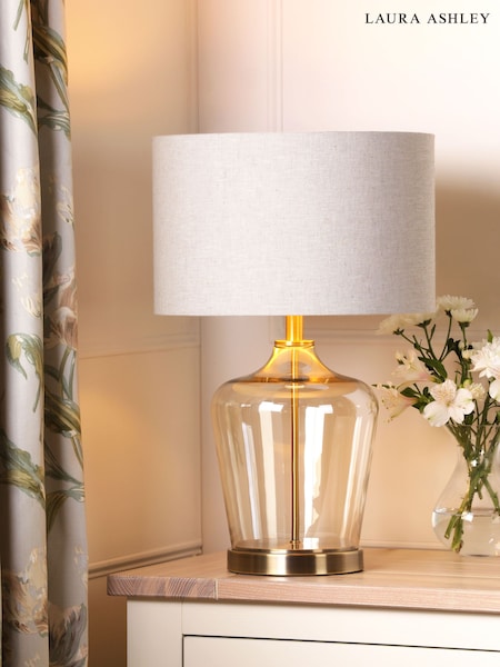 Laura Ashley Antique Brass Ockley Touch Table Lamp (AD2632) | £135