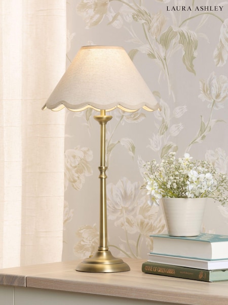 Laura Ashley Matt Antique Brass Cordwell Table Lamp (AD2659) | £89