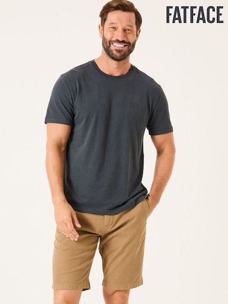 FatFace Lulworth Washed Black T-Shirt (AD2755) | £22.50
