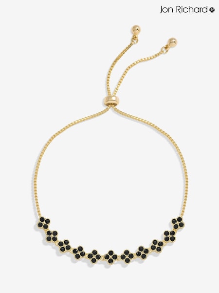 Jon Richard Gold Tone Jet Clover Toggle Bracelet (AD2847) | £25