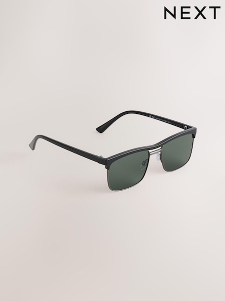 Black Double Bridge Sunglasses (AD2857) | £15