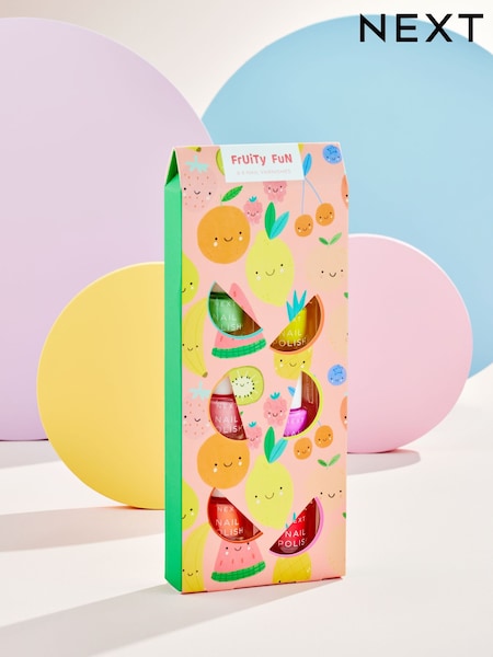 Set of 6 Kids Fruity Water Based Nail Polish (AD2935) | £8