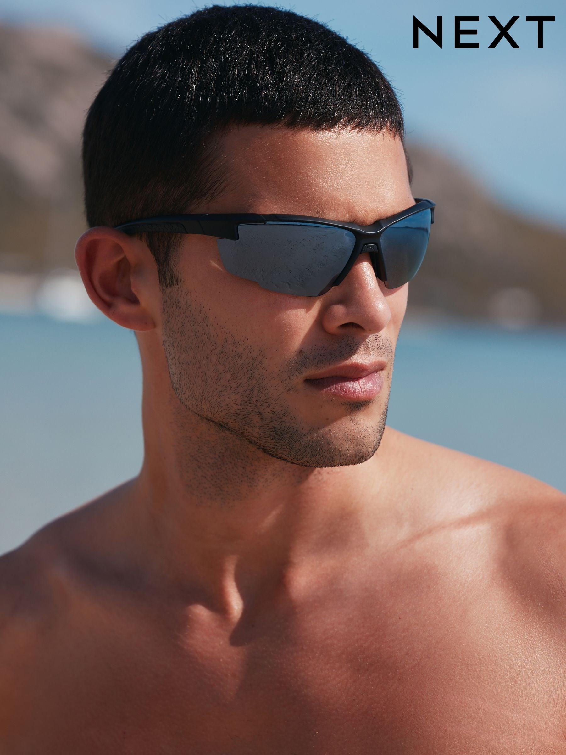 Men s Black Sunglasses Next Official Site