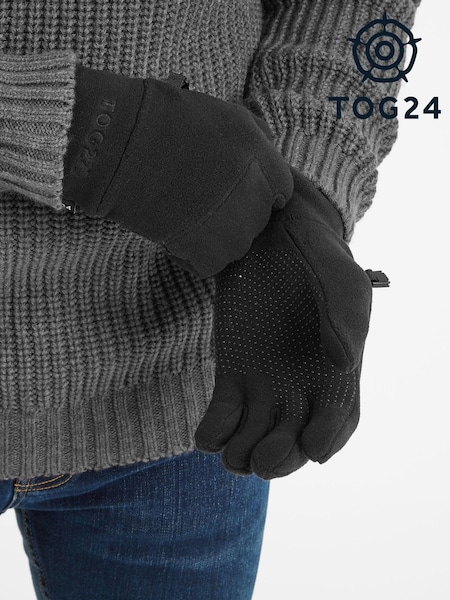 Tog 24 Black Stride Microfleece Gloves (AD3011) | £24