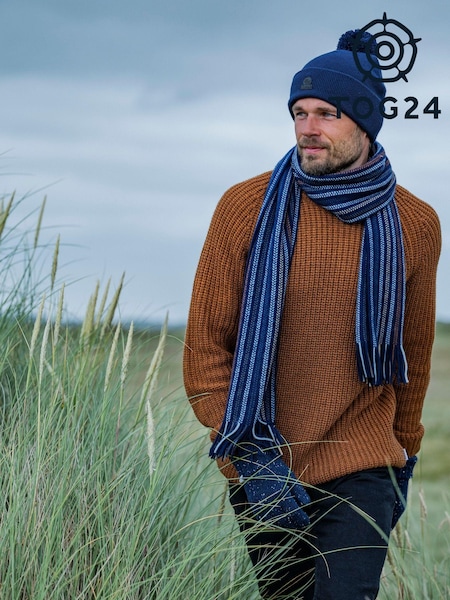Tog 24 Blue Jenkin Winter Knitted Scarf (AD3026) | £25