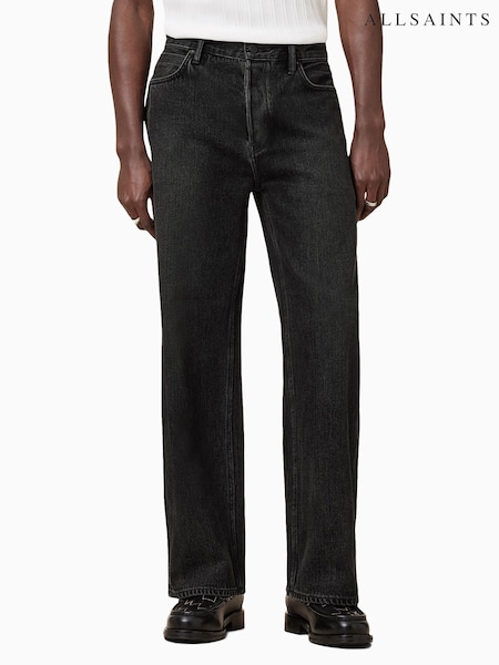 AllSaints Black Lenny 100% Organic Cotton Jeans (AD3701) | £129