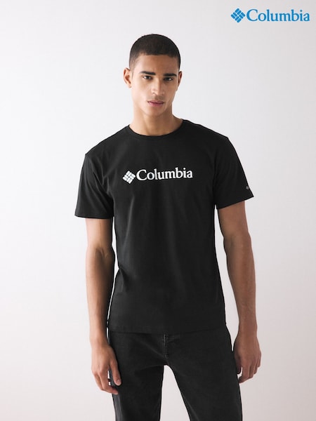 Columbia CSC Basic Logo Black T-Shirt (AD3765) | £25