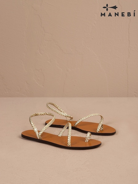 Manebi Braid Toe Ring Sandals (AD4266) | £120