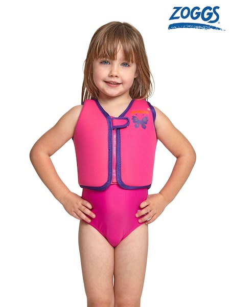 Zoggs Pink Swim Jacket Neoprene Buoyancy Vest (AD4645) | £22