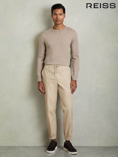 Reiss Stone Lavenham Technical Cargo Drawstring Trousers (AD5013) | £138