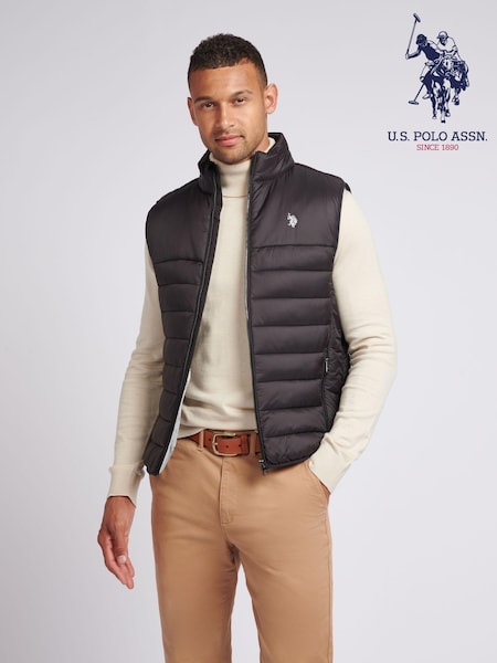 U.S. Polo Assn. Mens Panelled Quilted Gilet (AD5158) | £85
