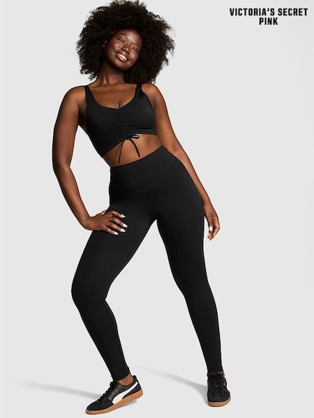 Victoria's Secret PINK Black Relay Cinch Leggings (AD5230) | £39