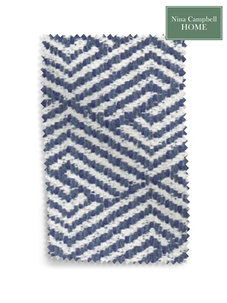 Nina Campbell Navy Blue Briar Upholstery Swatch (AD5255) | £0