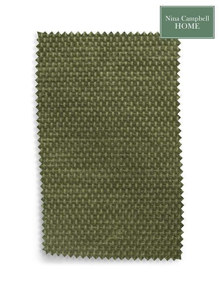 Nina Campbell Leaf Green Whistler Upholstery Swatch (AD5256) | £0