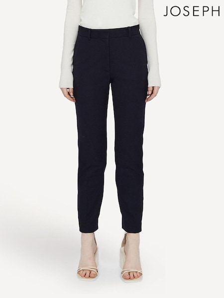 Joseph Blue Coleman Slim Gabardine Stretch Trousers (AD5323) | £295