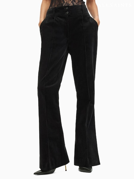AllSaints Black Sevenh Corduroy Trousers (AD5410) | £149