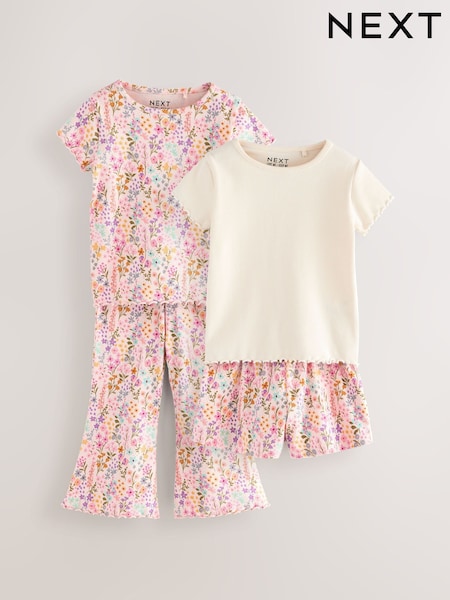 Pink Top and Shorts Set 2 Pack (3mths-7yrs) (AD5562) | £18 - £22