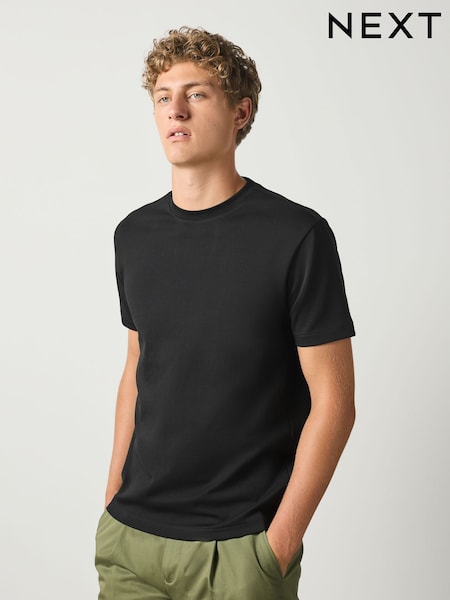 Black - Slim Fit Motionflex Soft Heavyweight T-shirt
