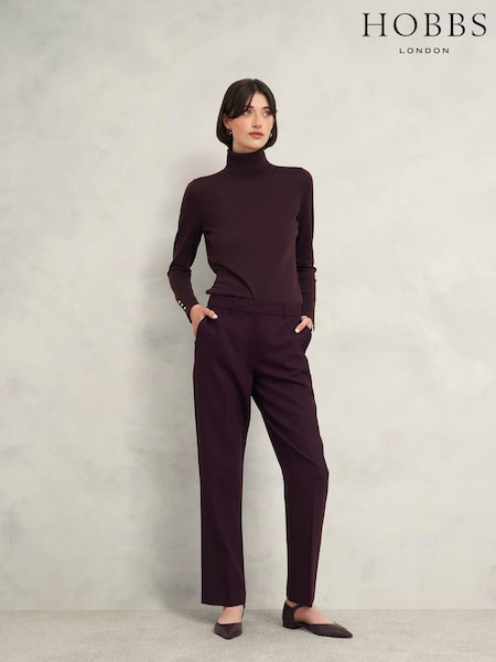 Hobbs Brown Lara Roll Neck Jumper (AD6317) | £79