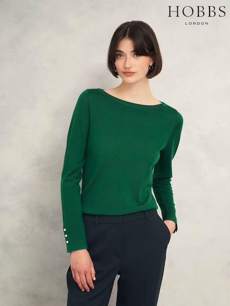 Hobbs Green Perla Jumper (AD6328) | £75