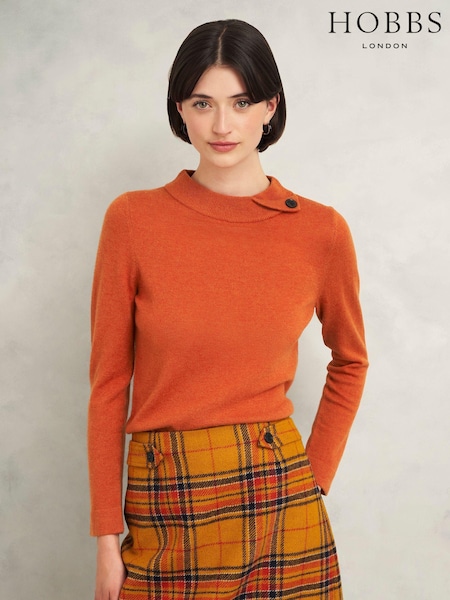 Hobbs Orange Talia Jumper (AD6342) | £95