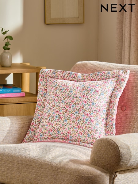 Pink Quilted Floral Cushion (AD6815) | £18