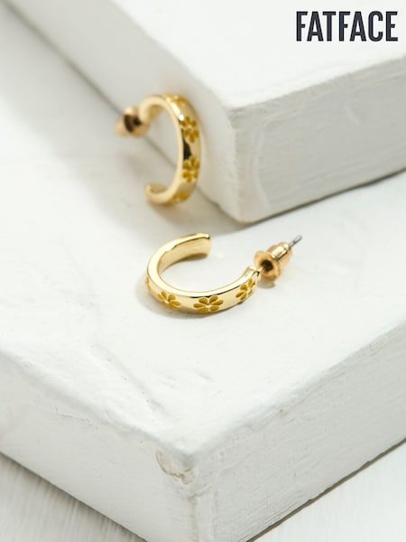 FatFace Yellow Enamel Daisy Stud Earrings (AD7167) | £10.50