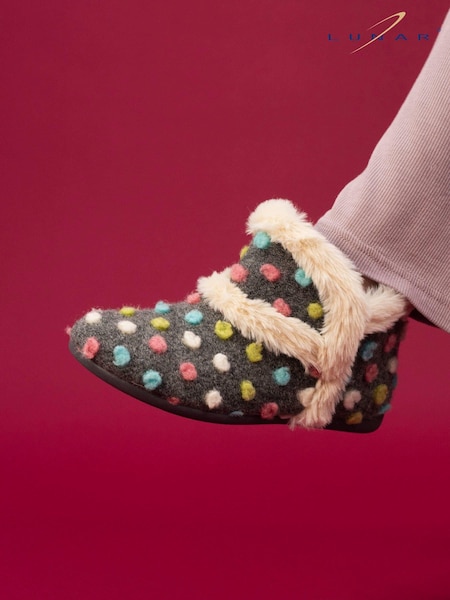 Lunar Latte Bootie Slippers (AD7244) | £35