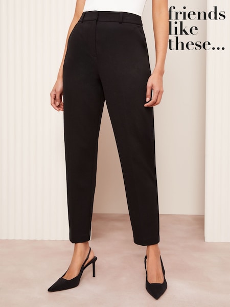 Friends Like These Black Straight Leg Stretch Tailored Trousers (AD8028) | £34
