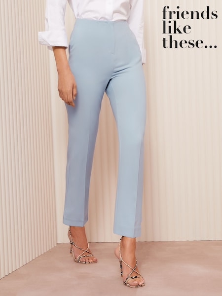 Friends Like These Blue Tailored Tapered Ankle Grazer Trousers (AD8119) | £30