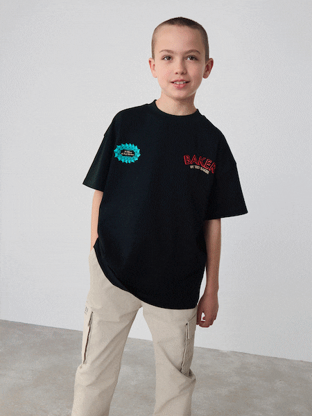Baker by Ted Baker Graphic 100% Cotton T-Shirt (AD8231) | £16 - £20