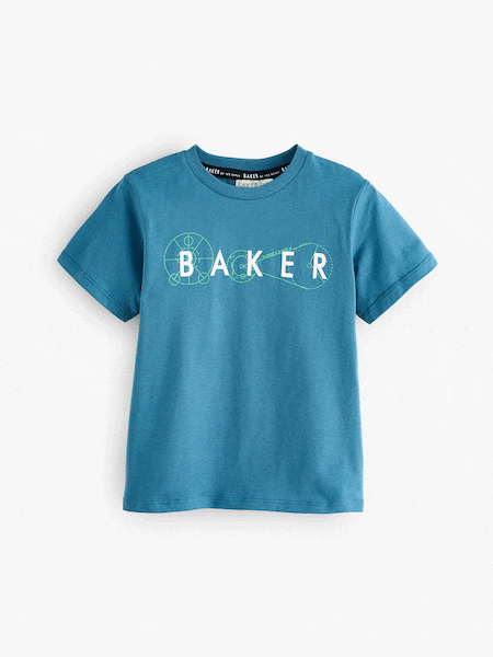 Baker by Ted Baker Graphic 100% Cotton T-Shirt (AD8233) | £16 - £22