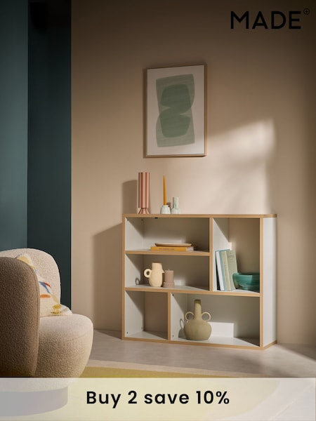 MADE.COM Grey Zayla Low Tall Shelving Unit (AD8614) | £189