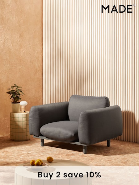 MADE.COM Grey Samaya Garden Lounge Chair (AD8621) | £749